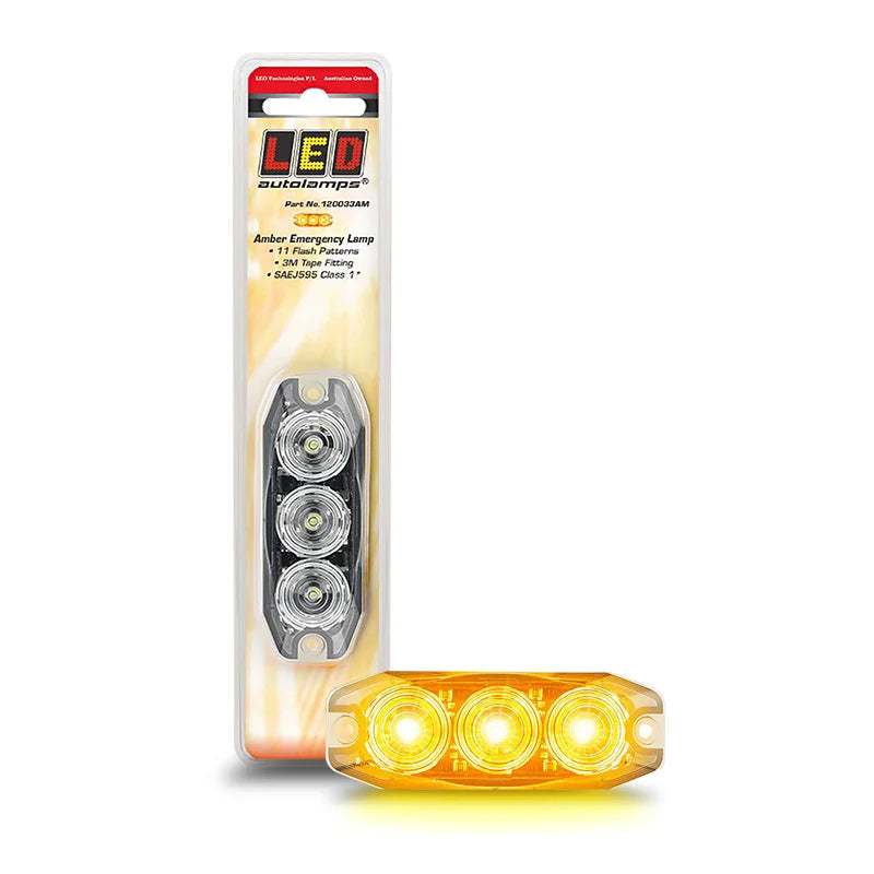 LED AMBER EMERGENCY LAMP 12-24V