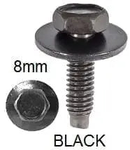 CARKLIP BOLT WASHER M5X18 BLK 5PK