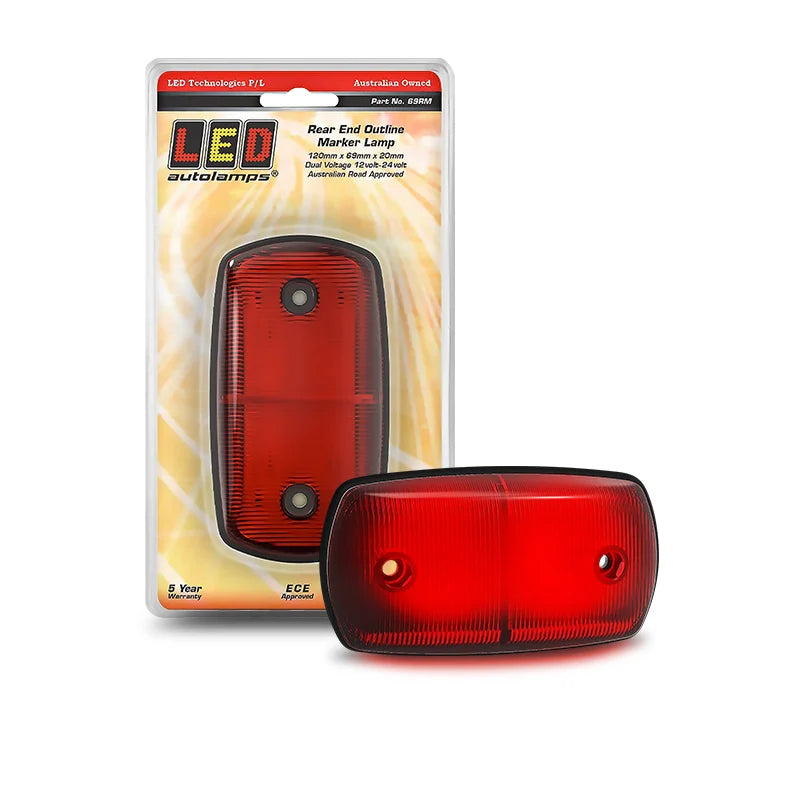 LED RED REAR POSITION LAMP 12-24V