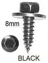 CARKLIP SCREW M5x3/4 WASHER 8MM 5P