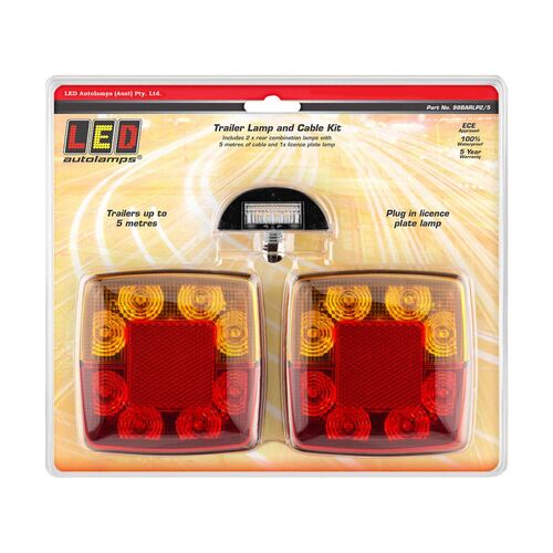 LED STOP/TAIL/REF. LAMP 2X98 SERIES 12 VOLT 5 MTR