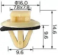 CARKLIP MOULDS/TRIMS 4PK.