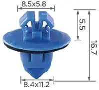 CARKLIP FLARES/TRIMS 4PK.