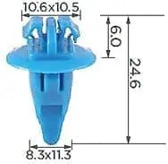 CARKLIP FLARES/TRIMS 4PK.