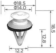 CARKLIP SILL CLIP 4PK.