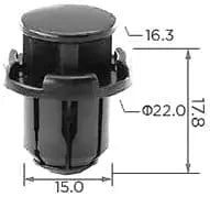 CARKLIP BUMPER RETAINER 2PK.