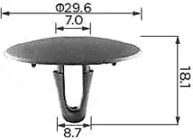 CARKLIP TOYOTA PAD CLIP UNIVERS 4PK.
