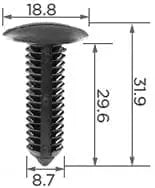 CARKLIP X-TREE CLIPS 4PK.