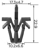 CARKLIP GRILL CLIP 5PK.