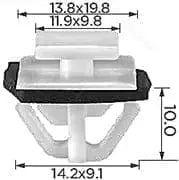 CARKLIP SILL MOULD CLIP 4PK.