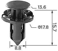 CARKLIP BUMPER RETAINER 4PK.
