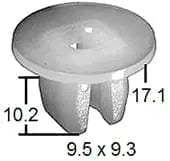 CARKLIP GROMMET 4PK.