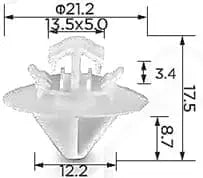 CARKLIP TRIM CLIP 4PK.