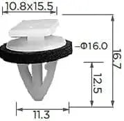 CARKLIP SILL MOULD CLIP 4PK.