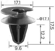 CARKLIP TRIM CLIPS 4PK.
