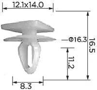 CARKLIP SILL CLIPS 4PK.