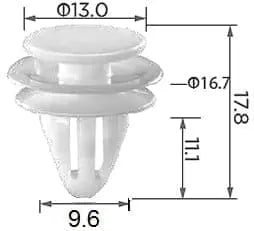 CARKLIP TRIM CLIPS 4PK.