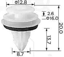 CARKLIP TRIM CLIP 4PK.