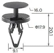 CARKLIP TRIM RETAINER CLIPS 4PK.