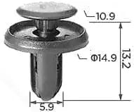 CARKLIP TRIM RETAINER 5PK.