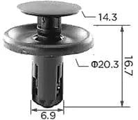 CARKLIP TOYOTA TRIMS 4PK.