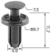 CARKLIP TRIM CLIPS 5PK.