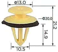 CARKLIP TRIM CLIPS 3PK.