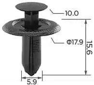 CARKLIP TRIM CLIPS 4PK.