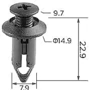 CARKLIP TOYOTA GROMMET UNIVER 4PK.