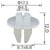 CARKLIP GROMMETS 4PK.