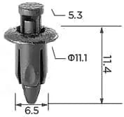 CARKLIP TRIM CLIP 4PK.