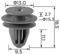 CARKLIP TRIMS CLIPS 4PK.