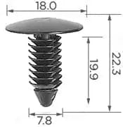 CARKLIP X-TREE CLIPS 5PK.