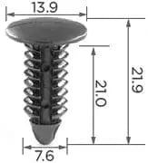 CARKLIP X-TREE CLIPS 5PK.