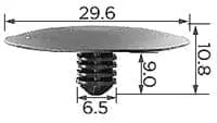 CARKLIP PAD CLIPS UNIVERS 4PK.