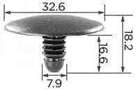 CARKLIP PAD CLIPS UNIVERS 4PK.