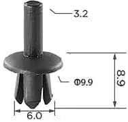CARKLIP TRIM CLIP 5PK.