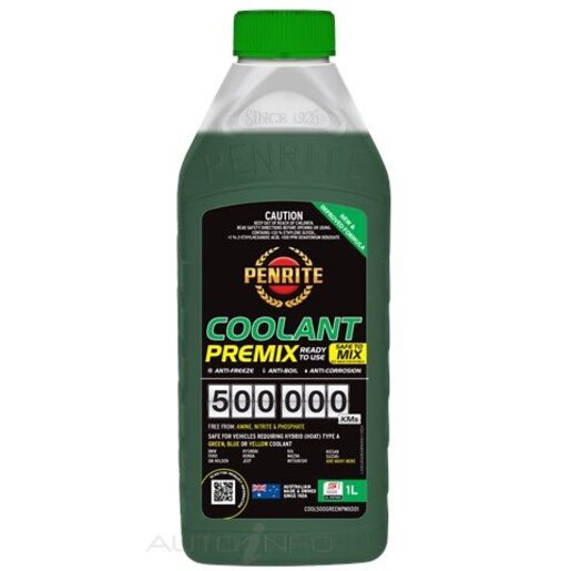 COOLANT GREEN PREMIX 1L 500KMS