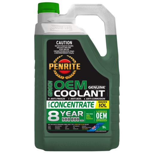 COOLANT GREEN 8YR CONC 5L