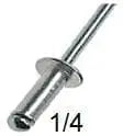 CARKLIP RIVET 16MM LONG 1/4 6PK.