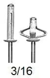 CARKLIP RIVET FOLDING 19MM 5PK.