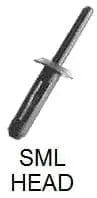 CARKLIP PLASTIC CAP RIVET 13MM 3PK.