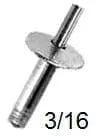 CARKLIP FLANGE RIVET 15MM LONG 6PK.