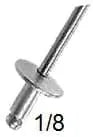 CARKLIP FLANGE RIVET 10MM 15PK.