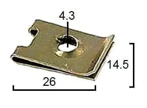CARKLIP 12G SPEEDCLIP 4.2MM 3PK.