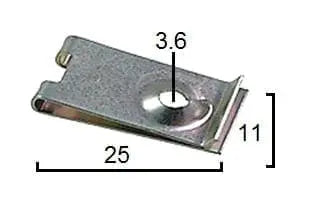CARKLIP 10G SPEEDCLIP 3.6MM 5PK.