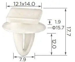 CARKLIP TRIM CLIP 4PK.