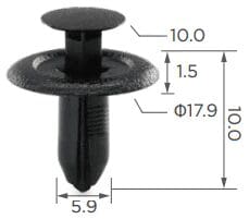 CARKLIP TRIMS MAZDA 4PK.