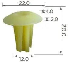 CARKLIPS TRIM CLIPS 3PK.