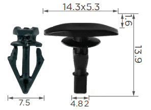 CARKLIP SEAL RETAINER UNIVERS 5PK.